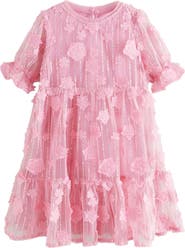 NEXT Kids' Butterfly Sequin Ruffle Mesh Party Dress