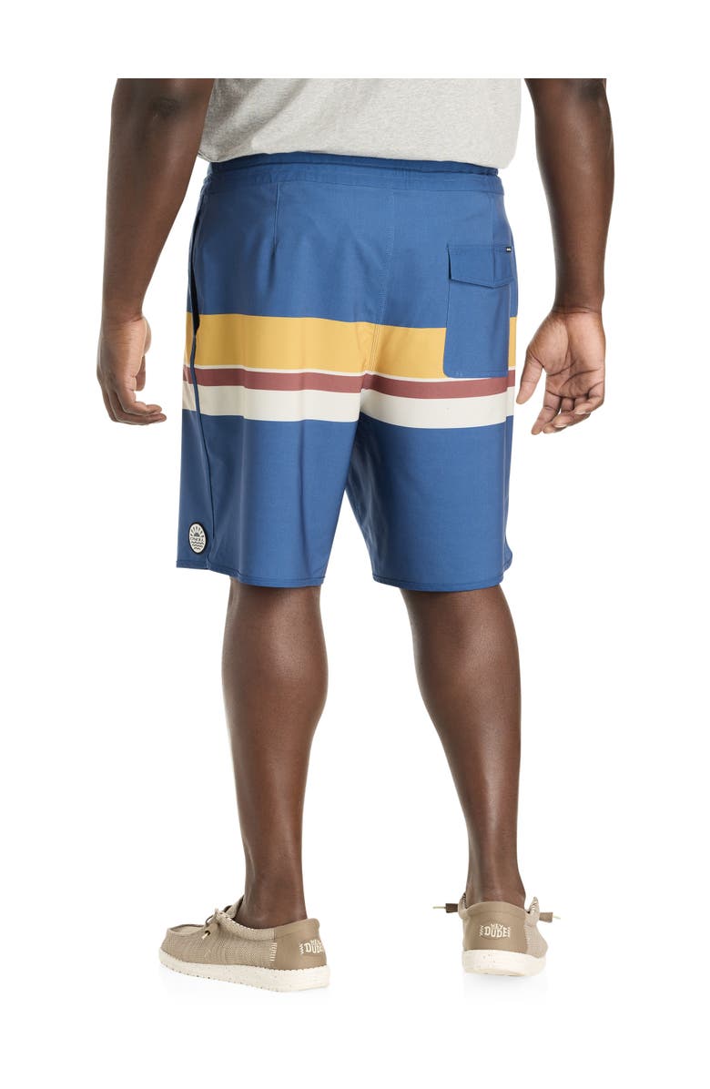 O'Neill Big & Tall Cruzer Striped Scallop Board Shorts, Alternate, color, 