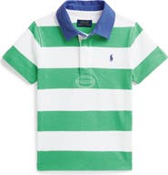 Polo Ralph Lauren Kids' Rugby Stripe Cotton Jersey Polo