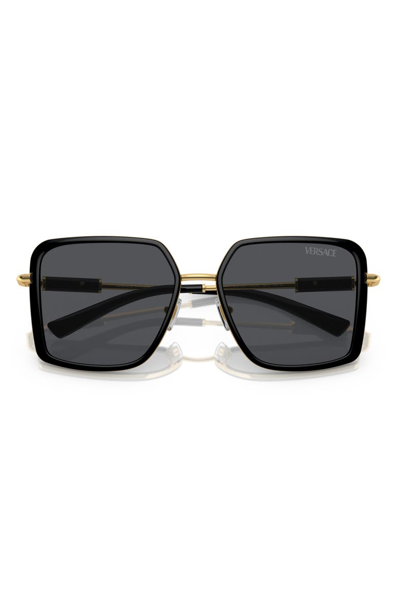 Versace 56mm Square Sunglasses, Main, color, 