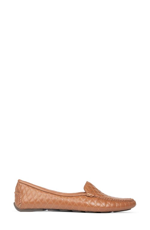 Patricia Green Jillian Quilted Driving Loafer In Brown
