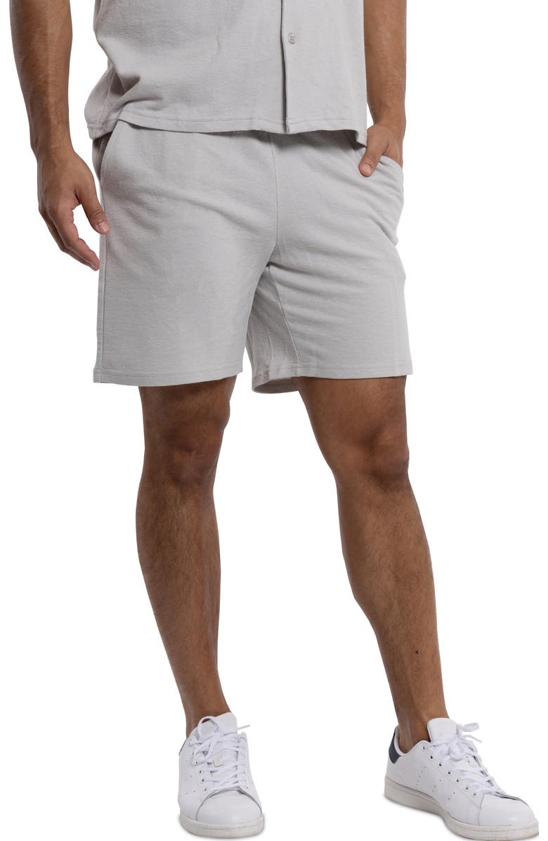 Spring + Mercer Relaxed Drawstring Shorts, Alternate, color, Gray