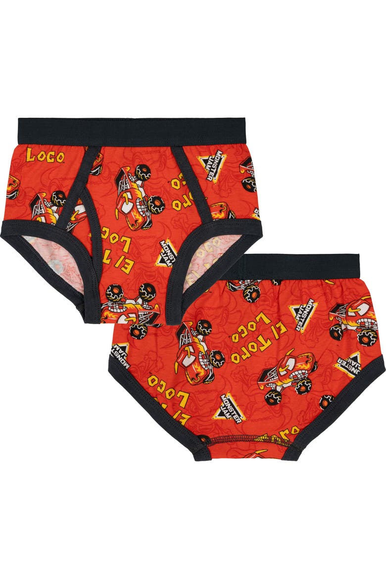 5-Pack Anti Chafing Briefs, Alternate, color, Monster Jam Multi