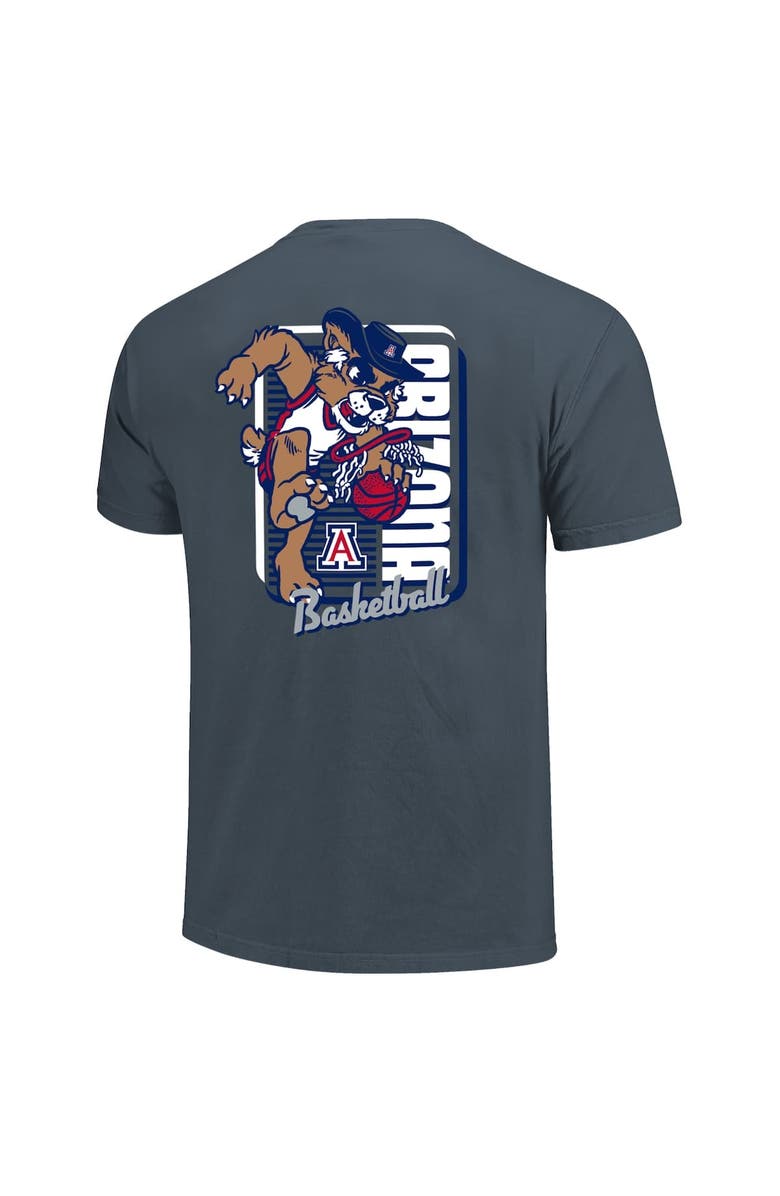 IMAGE ONE Men's Navy Arizona Wildcats Comfort Colors Mascot Dunk T-Shirt, Alternate, color,