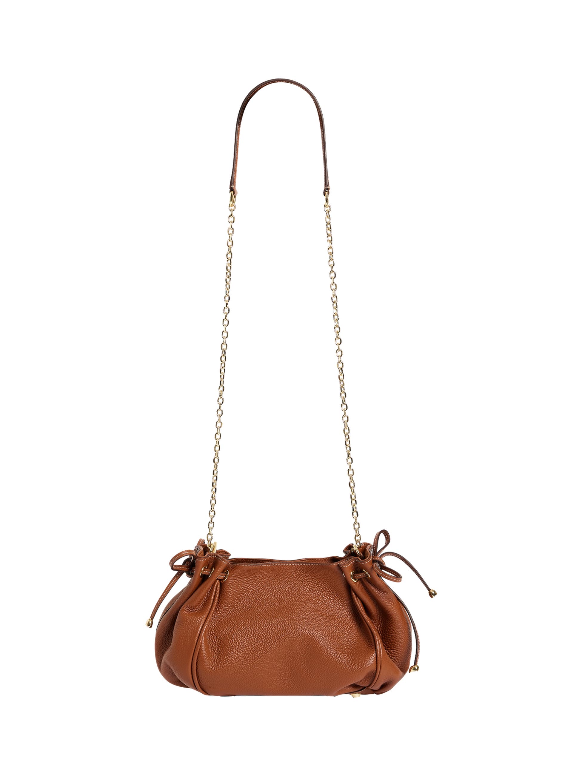 GERARD DAREL Le Mini 24 Shoulder Drawstring Pouch Bag, Alternate, color, Tan