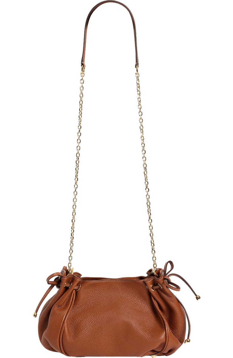 GERARD DAREL Le Mini 24 Shoulder Drawstring Pouch Bag, Alternate, color, Tan