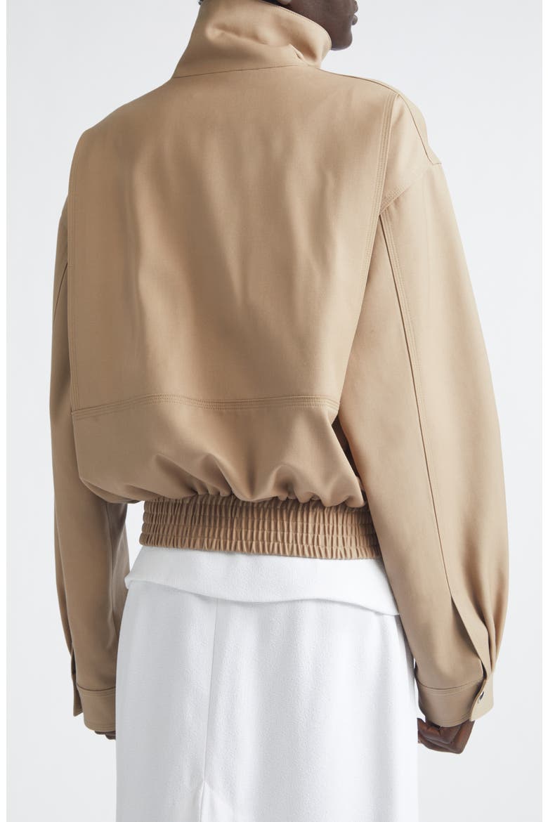 Aviva Wool Blend Gabardine Jacket, Alternate, color, KHAKI