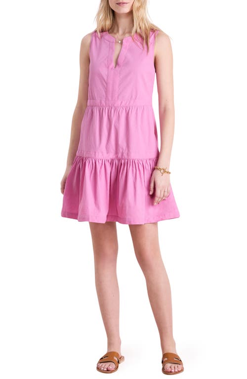 Vineyard Vines Harbor Seersucker Sundress In Ss Black Raspberry