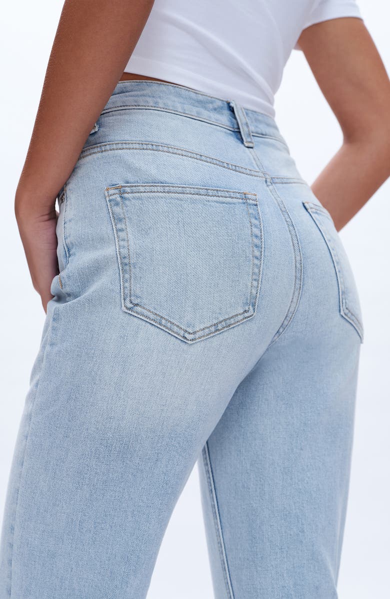 Bayeas Alva High Waist Straight Leg Jeans, Alternate, color, 