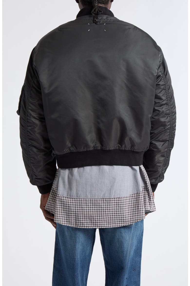 Reversible Bomber Jacket, Alternate, color, DARK GREY