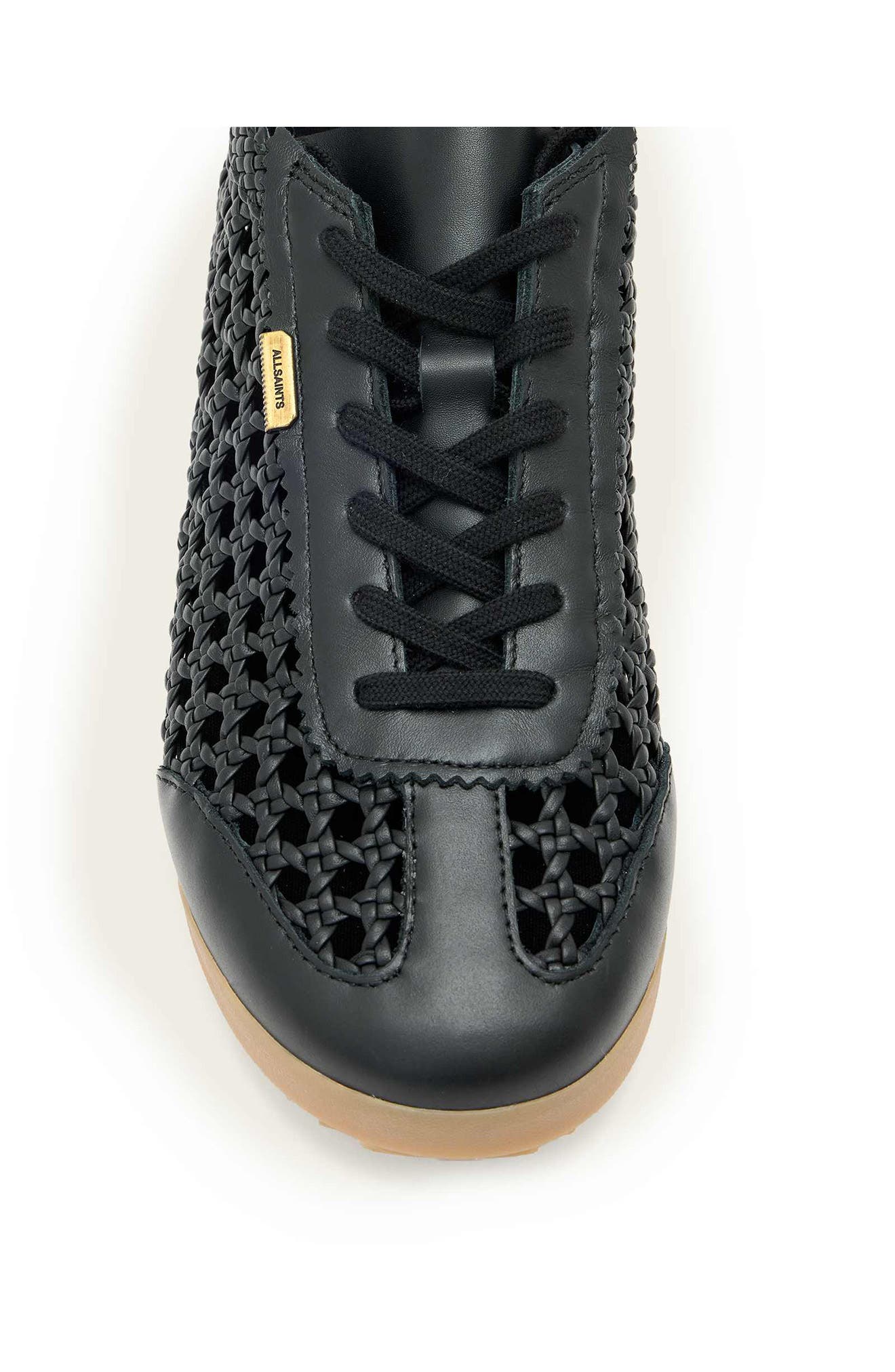 Kenny Woven Runner Sneaker, Alternate, color, BLACK