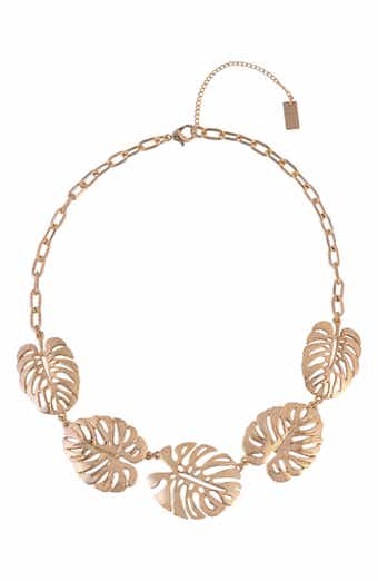 Monstera Leaf Necklace