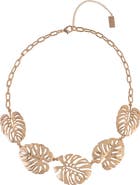 Rachel Roy Monstera Leaf Necklace