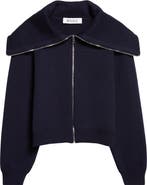 Róhe Two-Way Sailor Zip Merino Wool Cardigan