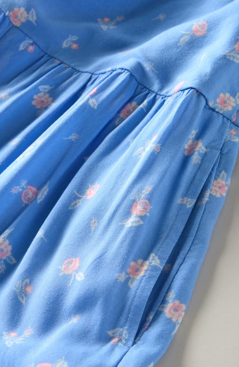 Nordstrom Kids' Flutter Sleeve Jumpsuit, Alternate, color, Blue Robbia Rosebuds