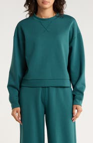 X by Gottex Scuba Knit Activewear Sweatshirt