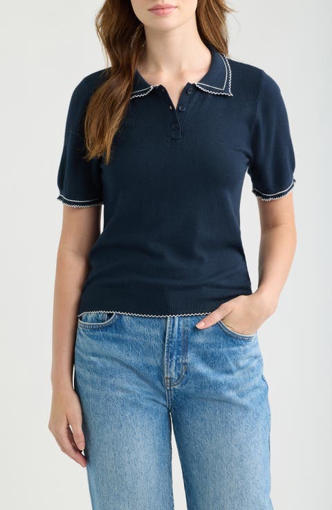 Springsteen Contrast Embroidered Polo