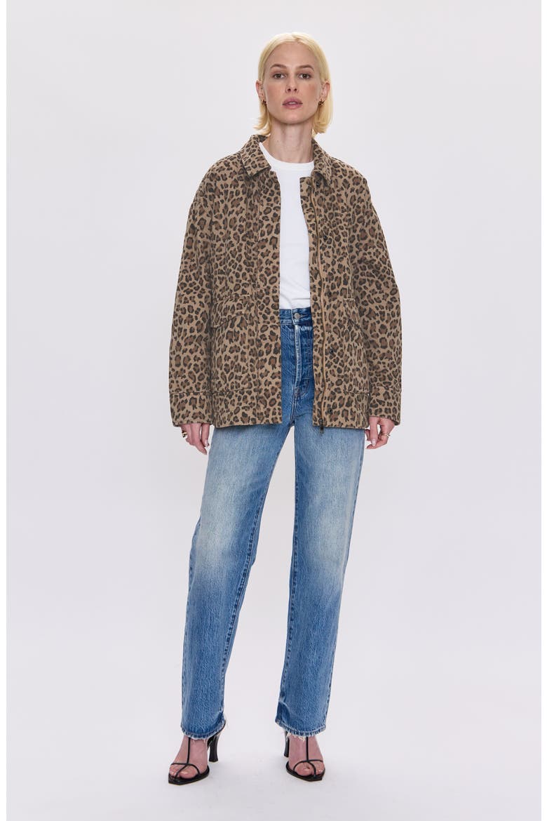 Cecile Quilted Denim Jacket, Alternate, color, FELINE