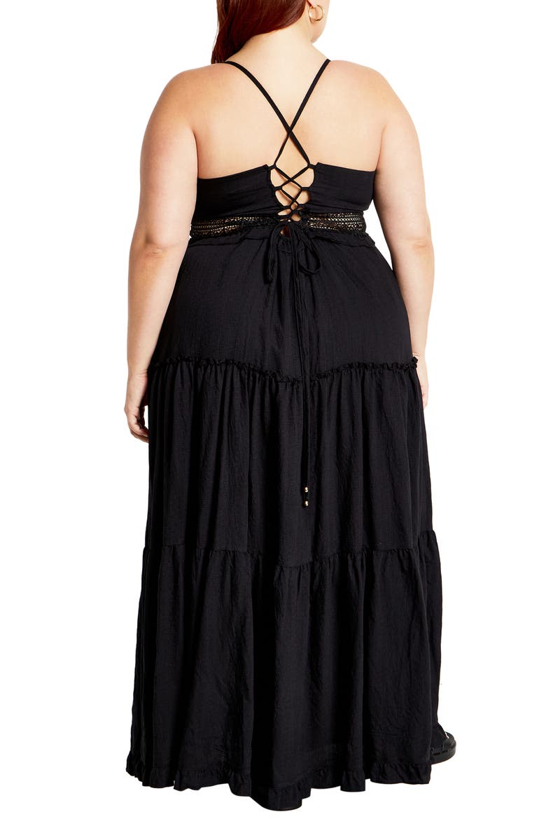Aura Maxi Dress, Alternate, color, BLACK