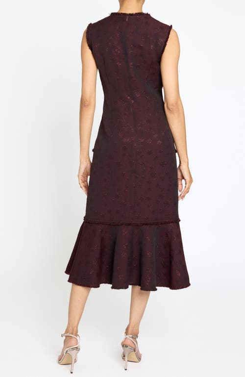 Santorelli Andi Midi Sheath Dress In Purple