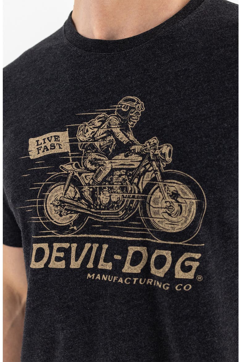 Live Fast Graphic T-Shirt, Alternate, color, DARK GREY