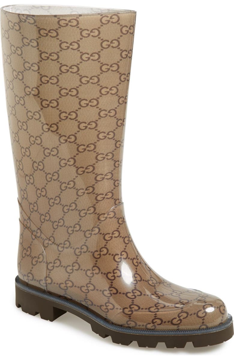 Gucci 'Edimburg GG' Rain Boot, Main, color,