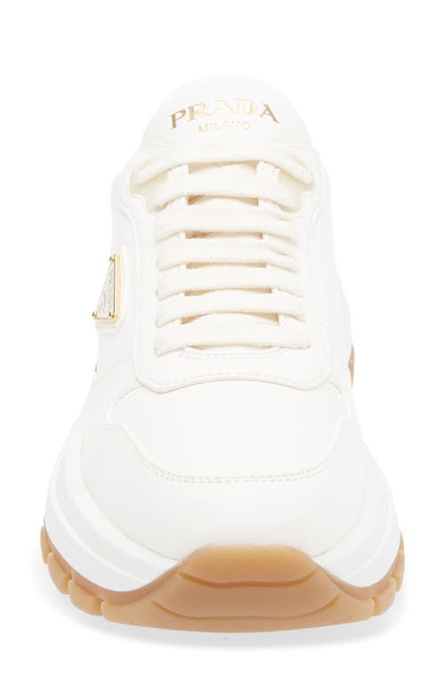 Prada Leather Sneakers In White