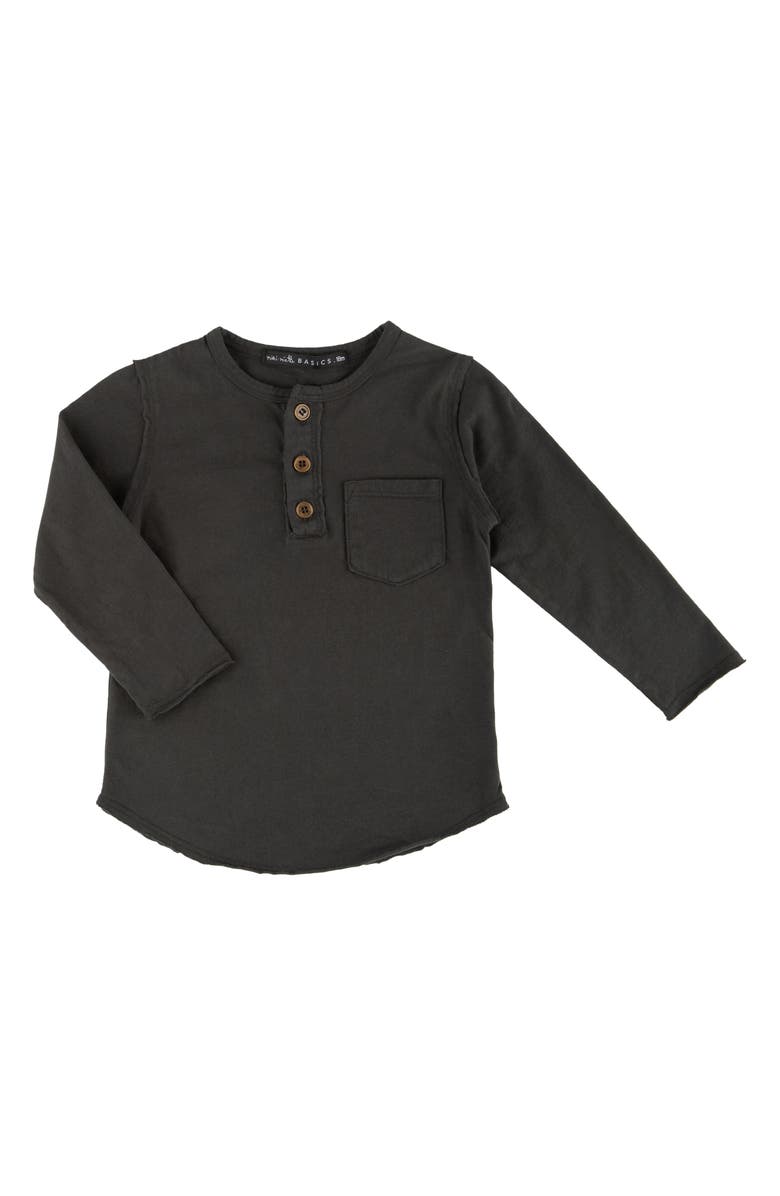 Miki Miette Kids' Buzz Cotton Henley, Main, color,