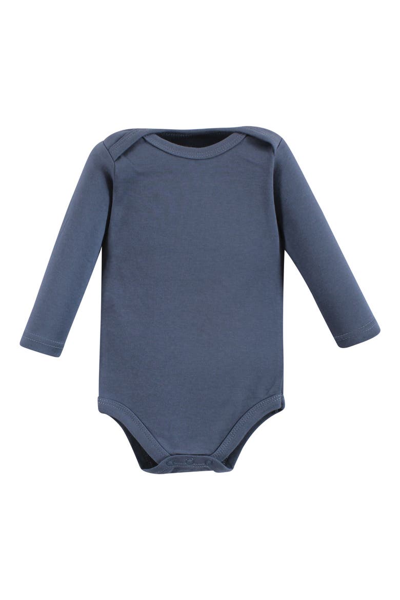 Long-Sleeve Cotton Bodysuit Collection 7-Piece Set, Alternate, color, Into The Woods Prints 7-Pack