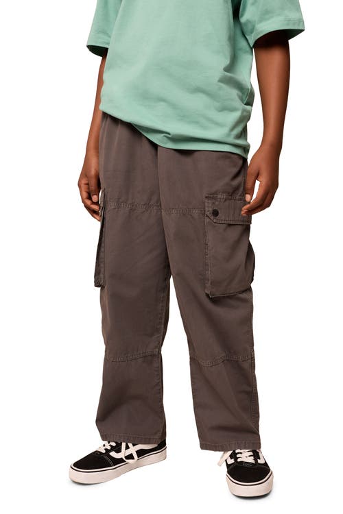 Next Kids' Cotton Twill Cargo Shorts In Brown