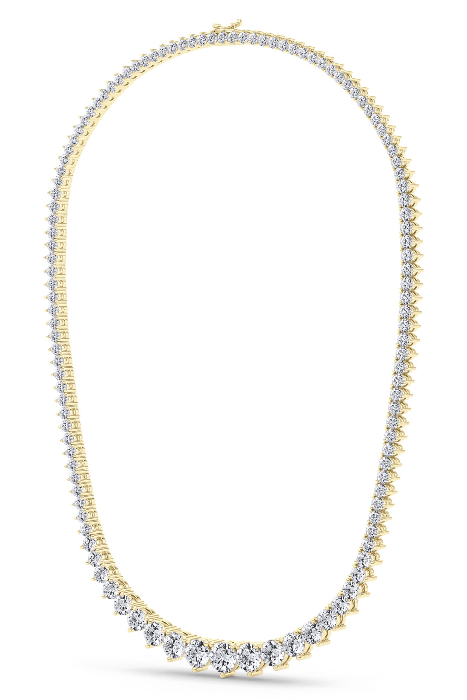 HauteCarat Graduated Lab Grown Diamond Tennis Necklace (Women) | Nordstrom