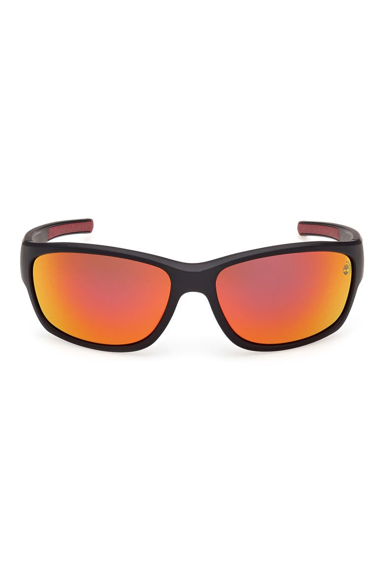 67mm Sunglasses, Main, color, MATTE BLACK / SMOKE POLARIZED