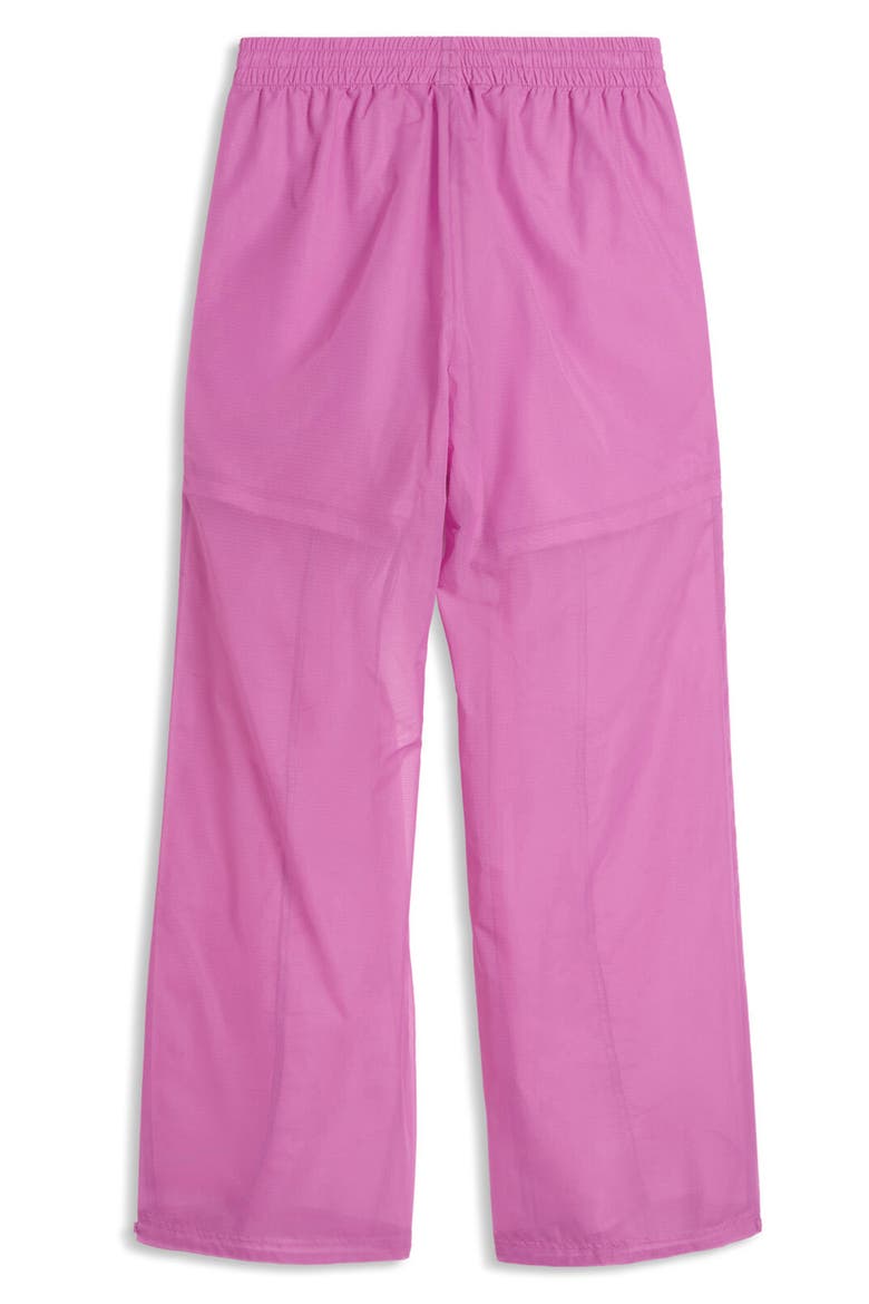 Dare To Nylon Ripstop Wide Leg Track Pants, Alternate, color, MAUVE POP