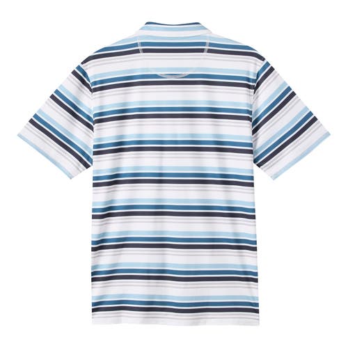 Mountain Khakis Roan Stripe Performance Polo In Spring Water