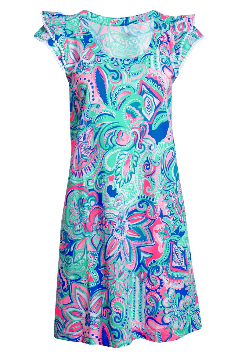 Bridgitte A-Line Dress, Alternate, color, MULTI LIVING THE DREAM