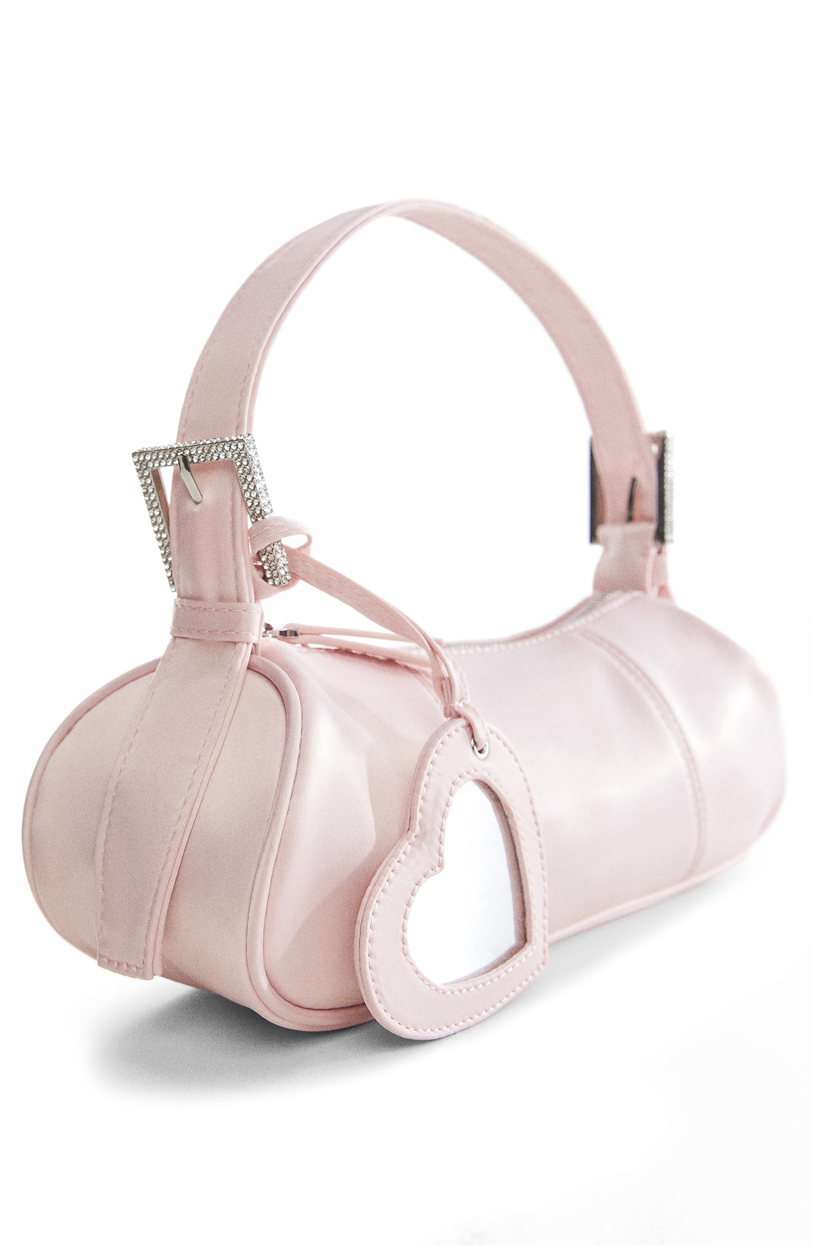 MANGO x Camille Strass Buckles Shoulder Bag, Alternate, color, 