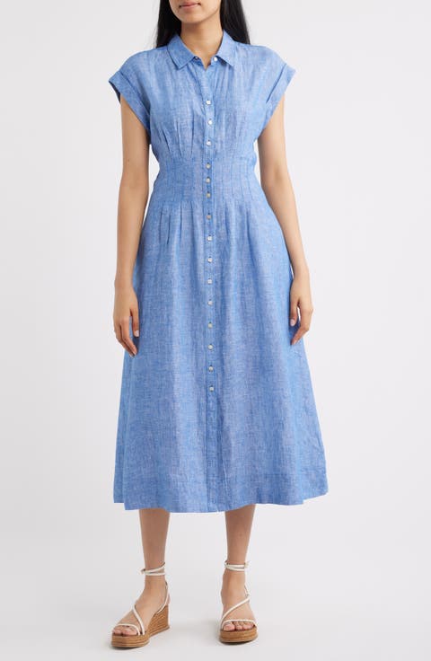 Tonya Linen Shirtdress