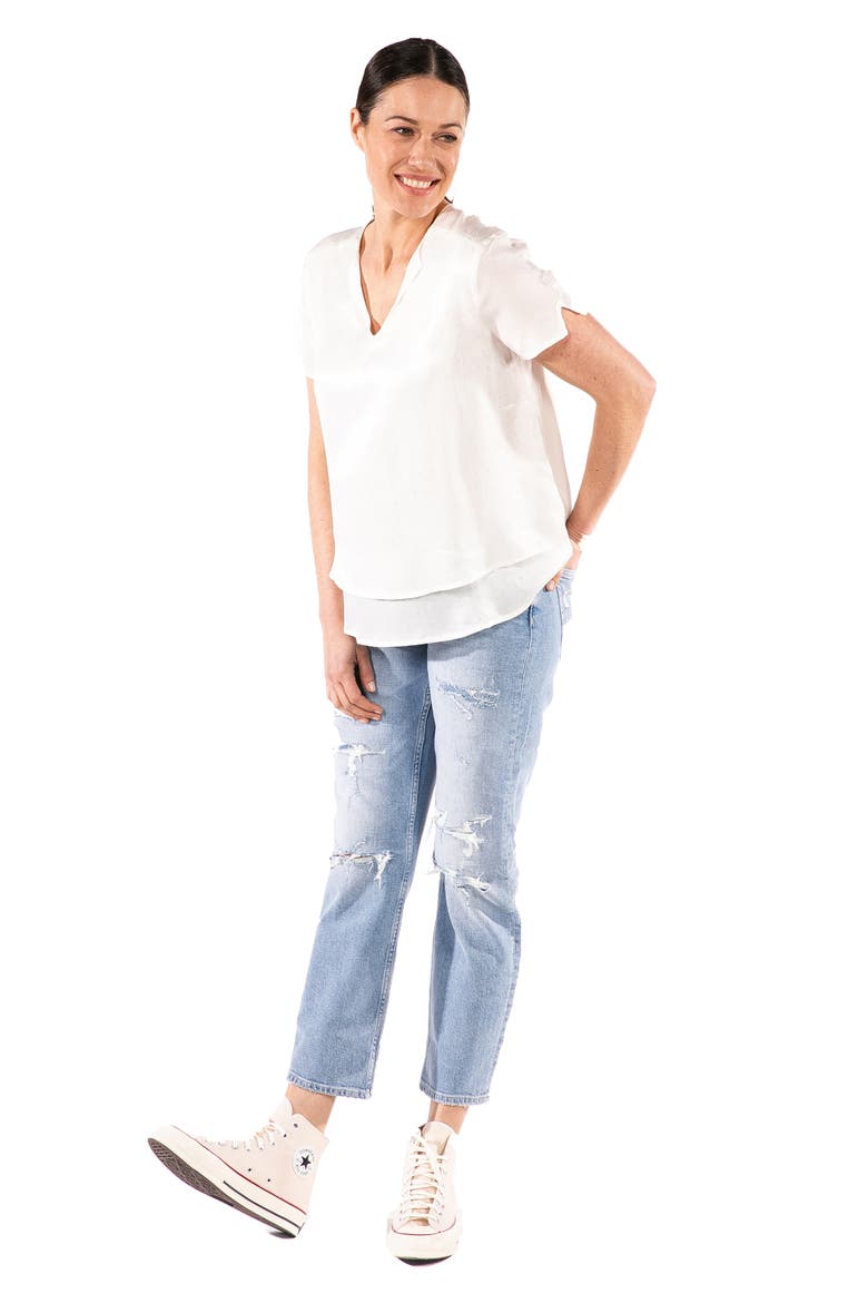 Katherine Maternity/Nursing Top, Alternate, color, WHITE