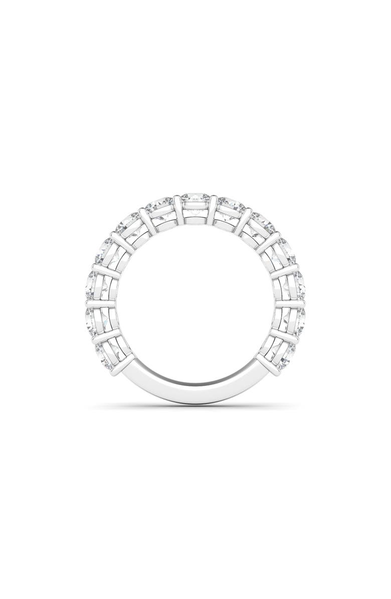 HauteCarat Lab Created Diamond Eternity Ring, Alternate, color, White Gold