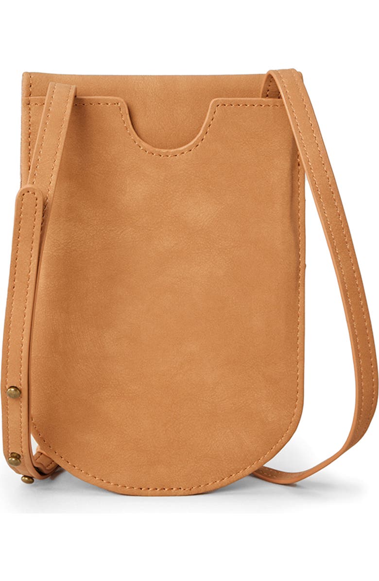 Rip Curl Premium Surf Faux Leather Wallet Crossbody, Main, color, Natural