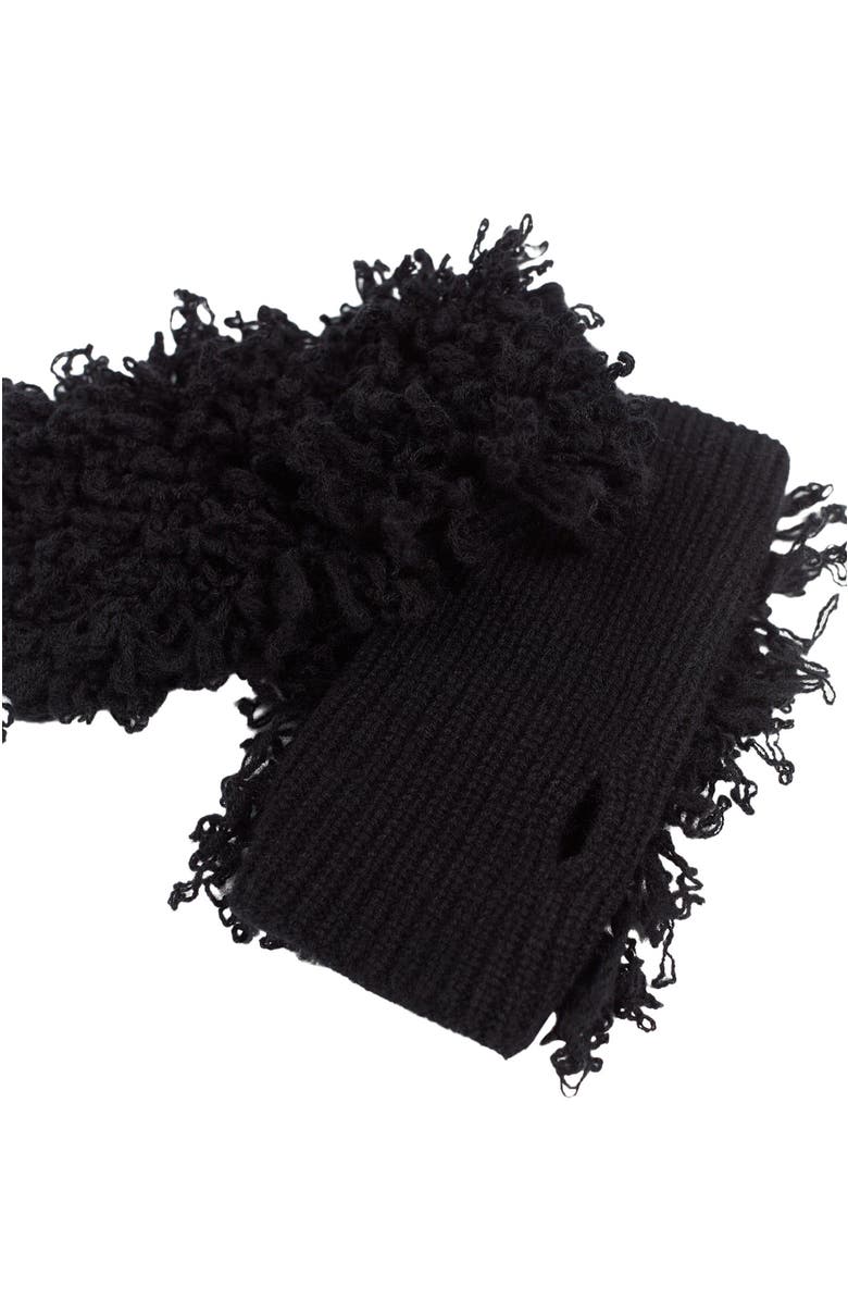 GOBI Mongolian Cashmere Loop-Stitch Cashmere Fingerless Gloves, Alternate, color,