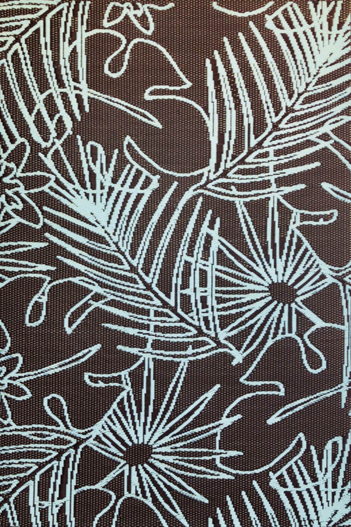 Teal Brown - 6'x9'