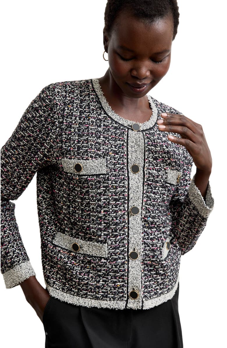 M.M.LaFleur Evangeline Lady Jardigan - Boucle Tweed, Alternate, color,