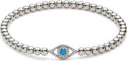 Nadri Evil Eye Beaded Stretch Bracelet