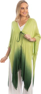 SAACHI Ombré Tie Front Ruana