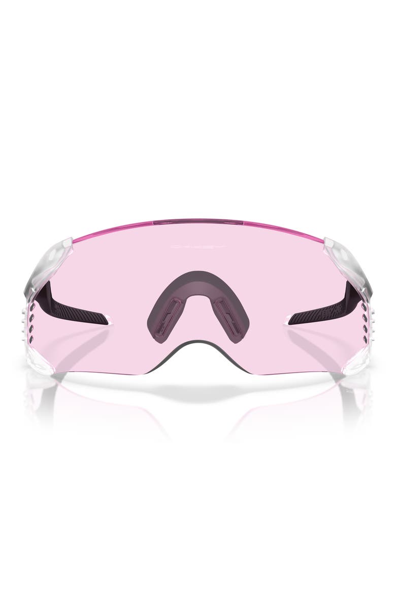 Velo Kato 52mm Rectangle Shield Sunglasses, Main, color, MATTE CLEAR / PRIZM LOW LIGHT