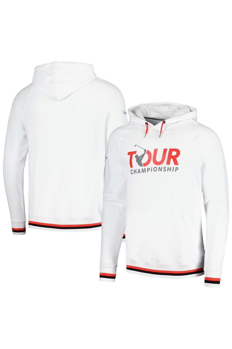 Men's Barstool Golf White TOUR Championship Raglan Pullover Hoodie, Main, color, White