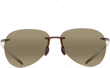 Maui Jim Sugar Beach 62mm Polarized Round Sunglasses | Nordstrom display picture 1