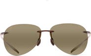 Maui Jim Sugar Beach 62mm Polarized Round Sunglasses