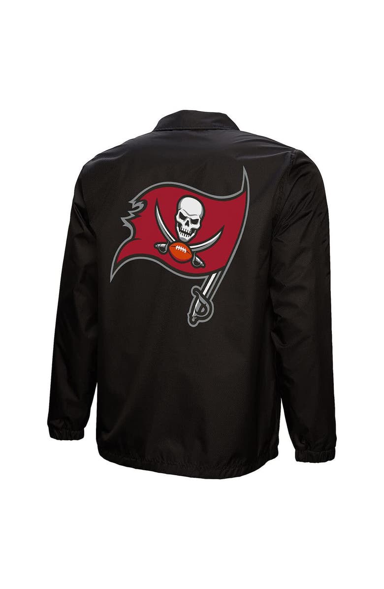 Mitchell & Ness Men's Mitchell & Ness Black Tampa Bay Buccaneers 50th Season Full-Snap Coaches Jacket, Alternate, color, Black